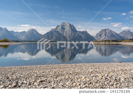 A stunning view of the Teton mountain range in Grand Teton National Park, WY. A stunning view of the Teton mountain range in Grand Teton National Park, WY. 143178199