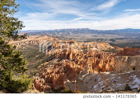 Scenic views of red rock and hoodoos at Bryce Canyon National Park in Utah. Scenic views of red rock and hoodoos at Bryce Canyon National Park in Utah. 143178365