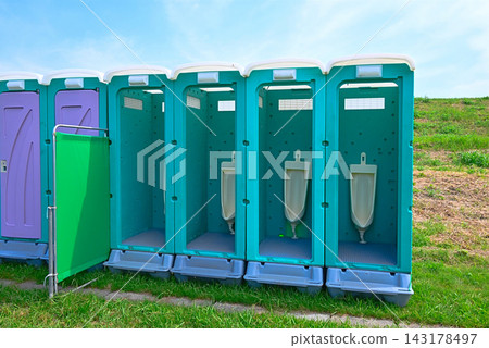 Temporary toilet Temporary toilet 143178497