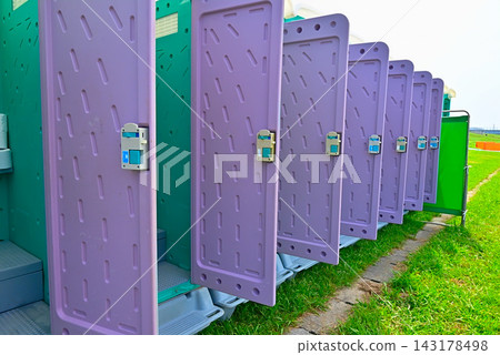 Temporary toilet Temporary toilet 143178498