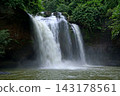 waterfall in green forest 143178561