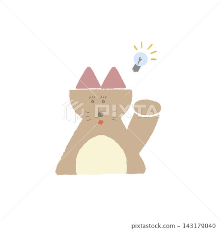 可愛又輕鬆的貓咪插畫素材 可愛又輕鬆的貓咪插畫素材 143179040