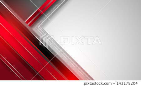 Modern red and white abstract background with copy space 143179204