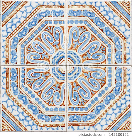 Traditional Portuguese glazed tiles 143180131