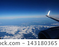 Sky seen from an airplane 143180365