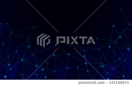 Abstract futuristic digital with particles dots, connected polygons plexus background. Abstract futuristic digital with particles dots, connected polygons plexus background. 143180633