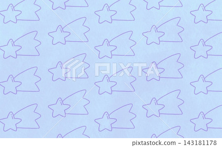 流星線描圖案（紫色×淺藍色） 143181178