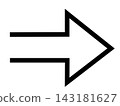 Simple arrow pointing to the right 143181627