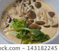 Chawanmushi (steamed egg custard), home cooking, wife's cooking, home-style cooking, our family's taste, lovingly prepared meal, dinner, supper, family dinner table 143182245