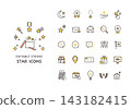 A set of icons featuring various stars A set of icons featuring various stars 143182415