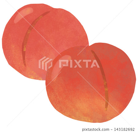 A simple and cute illustration of a plum. A simple and cute illustration of a plum. 143182692