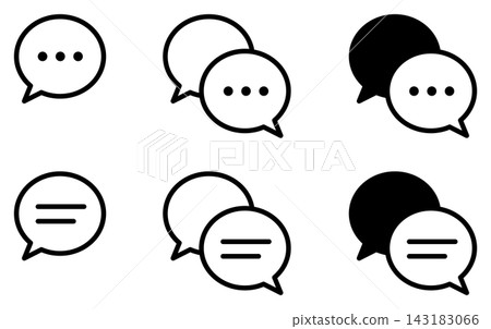Chat, communication, conversation, speech bubble icon Chat, communication, conversation, speech bubble icon 143183066