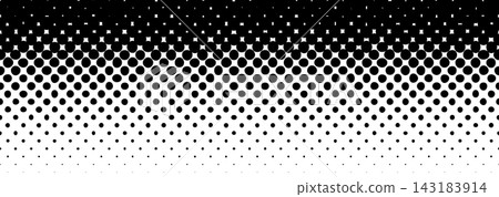 Weathered defect halftone gradient texture. Fading dotted comic pop art overlay backdrop. Uneven polka dot gradation pattern. Repeated irregular raster manga wallpaper. Vector vanishing dot background Weathered defect halftone gradient texture. Fading dotted comic pop art overlay backdrop. Uneven polka dot gradation pattern. Repeated irregular raster manga wallpaper. Vector vanishing dot background 143183914