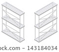 Isometric vector illustration of scaffolding 143184034
