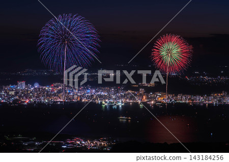 Kagoshima Kinko Bay Summer Night Grand Fireworks Festival: "24 Consecutive 10-inch Shells" Kagoshima Kinko Bay Summer Night Grand Fireworks Festival: "24 Consecutive 10-inch Shells" 143184256