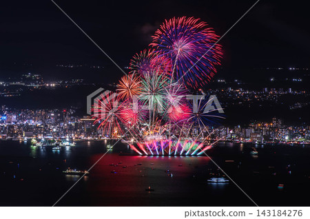 Kagoshima Kinko Bay Summer Night Fireworks Festival "Musical Fireworks" Kagoshima Kinko Bay Summer Night Fireworks Festival "Musical Fireworks" 143184276
