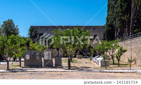 Courtyard with Archaeological Artifacts at Palace of the Grand Master 143185714