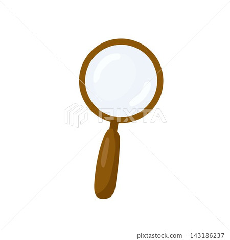 Magnifying glass illustration for search concepts, discovery, research, education Magnifying glass illustration for search concepts, discovery, research, education 143186237