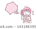A two-color line drawing illustration of a Japanese boy panicking over a nuisance phone call. A two-color line drawing illustration of a Japanese boy panicking over a nuisance phone call. 143186395
