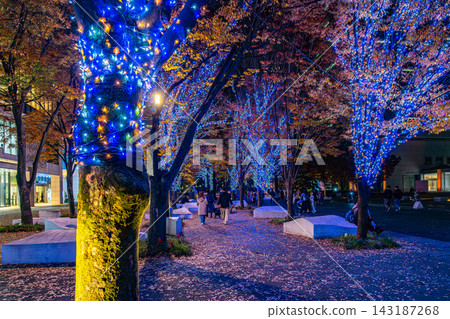 【神奈川縣】橫濱港未來購物中心公園的燈光秀美輪美奐 143187268