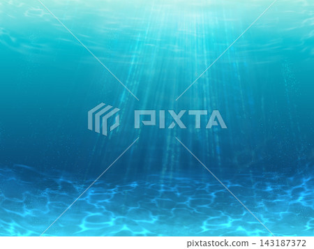 Underwater background: A background of light shining into the sea. Underwater background: A background of light shining into the sea. 143187372