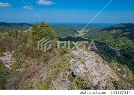 從中山仙峽的登山道上看到的高城。 從中山仙峽的登山道上看到的高城。 143187814