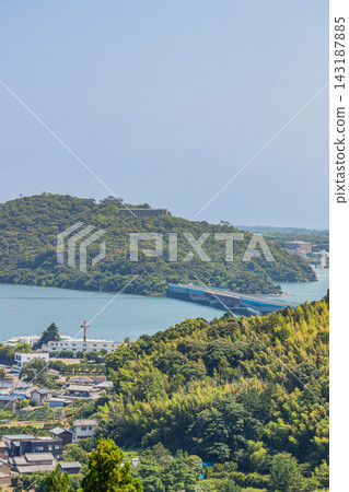 A view of the townscape and the scenery of Lake Okuhama from Mikkaichi, Hamamatsu City (Shizuoka Prefecture) A view of the townscape and the scenery of Lake Okuhama from Mikkaichi, Hamamatsu City (Shizuoka Prefecture) 143187885