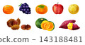 A set of hand-drawn style illustrations of autumn flavors. 143188481