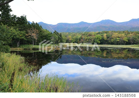 Autumn foliage at the Shiretoko Five Lakes Autumn foliage at the Shiretoko Five Lakes 143188508