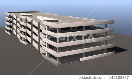 3D illustration of building structure 3D illustration of building structure 143188857