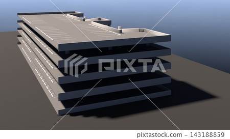 3D illustration of building structure 3D illustration of building structure 143188859