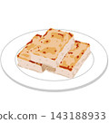 Illustration of Daikon Mochi (radish cake) 143188933