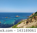 積丹半島美麗的藍色大海和高聳的懸崖 143189061