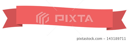 Simple ribbon illustration material Simple ribbon illustration material 143189711