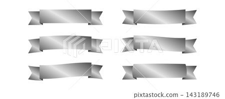 A set of simple ribbon illustration materials A set of simple ribbon illustration materials 143189746