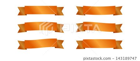 A set of simple ribbon illustration materials A set of simple ribbon illustration materials 143189747