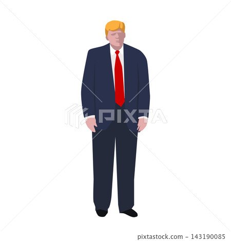 Sad Politician President in Suit Red Sad Politician President in Suit Red 143190085