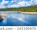 The water level of Lake Shuparo in Yubari City, Hokkaido, has dropped, revealing a bridge that was previously submerged in the lake. The water level of Lake Shuparo in Yubari City, Hokkaido, has dropped, revealing a bridge that was previously submerged in the lake. 143190470
