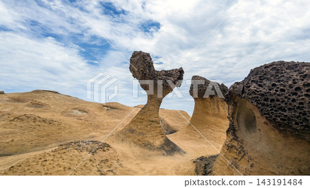 Yehliu Geopark, located in New Taipei City, Taiwan. Yehliu Geopark, located in New Taipei City, Taiwan. 143191484