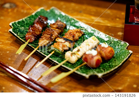 Assorted yakitori 143191826