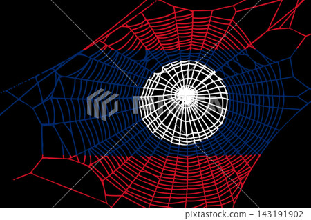 3D Flag on spider web 3D Flag on spider web 143191902