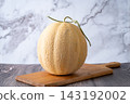 Yubari Melon (whole) - melon yubari, Hokkaido 143192002