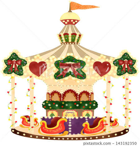 _Christmas_Carousel_Clipart_ _Christmas_Carousel_Clipart_ 143192350