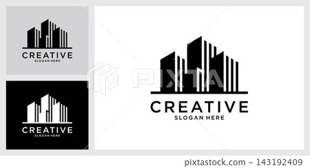 Building idea vector logo design template Building idea vector logo design template 143192409