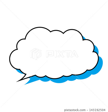 Simple smoke bubble illustration material on a white background Simple smoke bubble illustration material on a white background 143192504