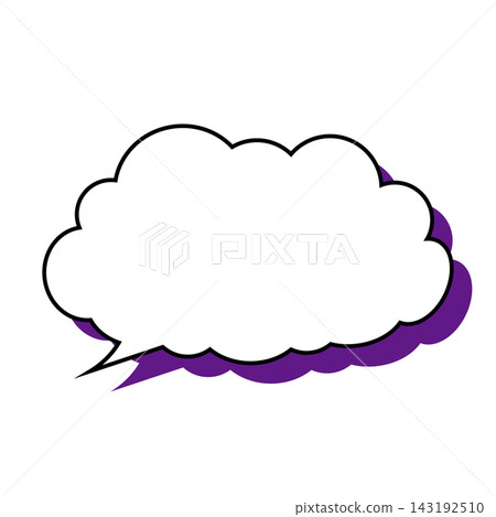 Simple smoke bubble illustration material on a white background Simple smoke bubble illustration material on a white background 143192510