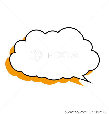 Simple smoke bubble illustration material on a white background Simple smoke bubble illustration material on a white background 143192515
