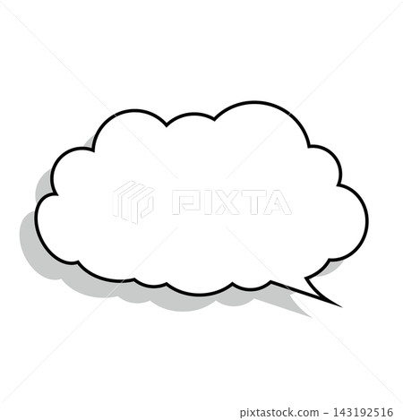 Simple smoke bubble illustration material on a white background Simple smoke bubble illustration material on a white background 143192516