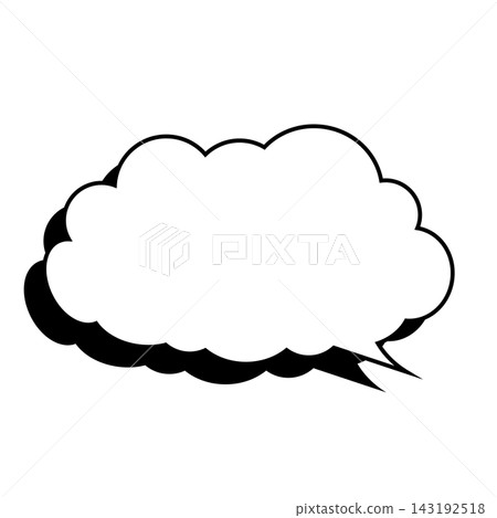 Simple smoke bubble illustration material on a white background Simple smoke bubble illustration material on a white background 143192518