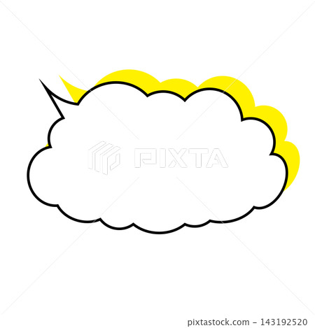 Simple smoke bubble illustration material on a white background Simple smoke bubble illustration material on a white background 143192520